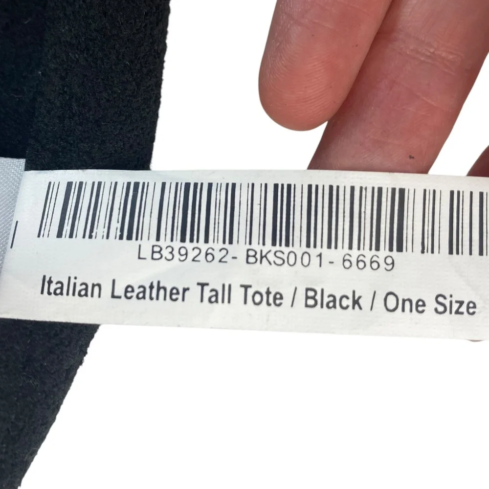 Quince Italian Tall Tote Black - Picture 5 of 8